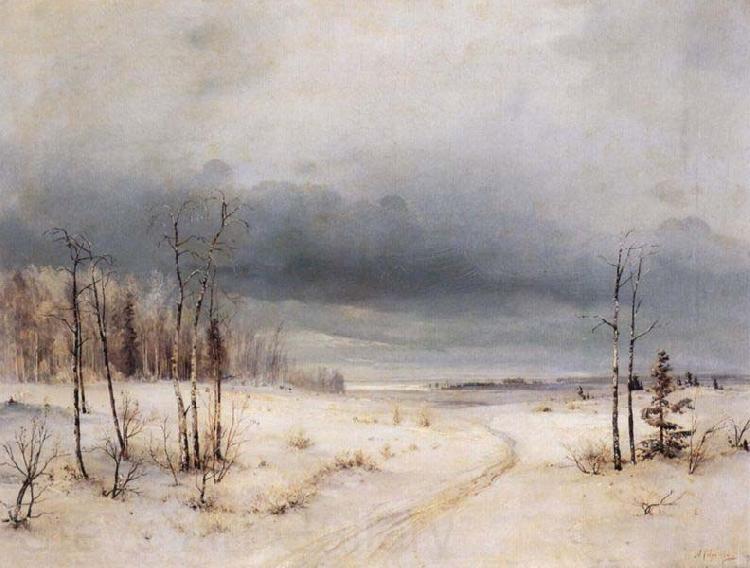 Alexei Savrasov Winter France oil painting art